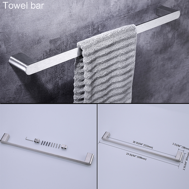 Juego de accesorios de baño de tocador de níquel cepillado de Amazon Juego de accesorios de hardware de accesorios de baño