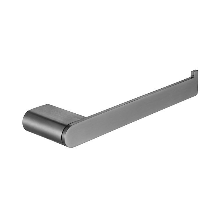 2021 Nuevo diseño Montado en la pared Pistola de baño de acero inoxidable Barra de toalla negra Toallero individual