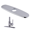 Chrome 10 Pulgadas 304 Acero inoxidable Grifo Agujero Cubierta Fregadero Agujero Cubierta Cubierta Placa Cocina Grifo Cubierta Placa