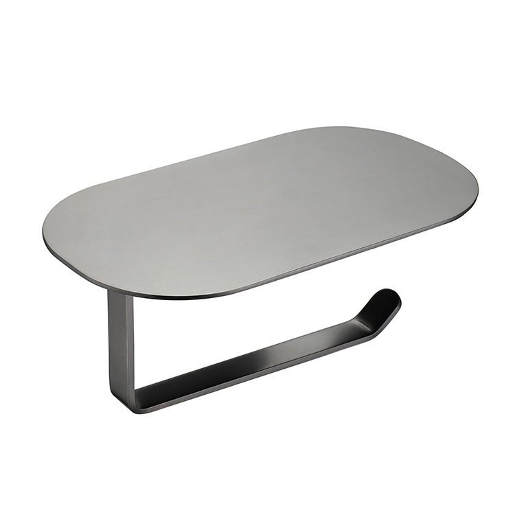 2022 logotipo personalizado pistola gris acero inoxidable 6 piezas baño baño accesorios conjunto