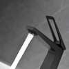 "Grifo monomando Kaiping Gockel para baño, montado en cubierta, negro mate, grifo mezclador para lavabo, grifo para lavabo"