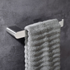 2021 Nuevo diseño Montado en la pared Pistola de baño de acero inoxidable Barra de toalla negra Toallero individual