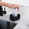 Lavadora automática de vasos de acero inoxidable 304, color negro mate, herramienta de limpieza de enjuague de vidrio, enjuagador de vidrio para fregaderos de cocina, taza de vidrio