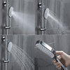 Grifo de ducha de lluvia cromado de baño de alta gama con grifo mezclador de ducha manual de tres funciones ABS