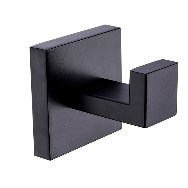 Accesorios de hardware de baño de tocador montado en la pared de acero inoxidable 304 de alta calidad Accesorios de baño negro mate