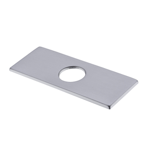 "Precio barato Rectángulo de 6 pulgadas Níquel cepillado 304 Acero inoxidable Grifo de cocina Cubierta de orificio Placa base de cubierta"