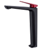 Baño comercial Gockel Fregadero de recipiente alto Tocador negro mate Baño Grifo para lavabo Grifo mezclador para lavabo