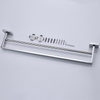 Fábrica de Guangdong, venta al por mayor, accesorios de baño de acero inoxidable, toallero cromado, toallero doble