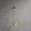 Grifo monomando de ducha de oro cepillado en caliente y frío montado en la pared Grifo de ducha oculto para baño