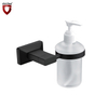 Dispensador de jabón líquido de cobre negro mate montado en la pared de nuevo diseño respetuoso con el medio ambiente para baño