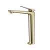 Grifo de baño de lavabo de recipiente alto de oro cepillado Popular grifo mezclador de tocador de lavabo de un solo orificio