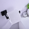 Accesorios de baño de acero inoxidable, soporte para pañuelos de papel higiénico, soporte para pañuelos de papel negro mate montado en la pared