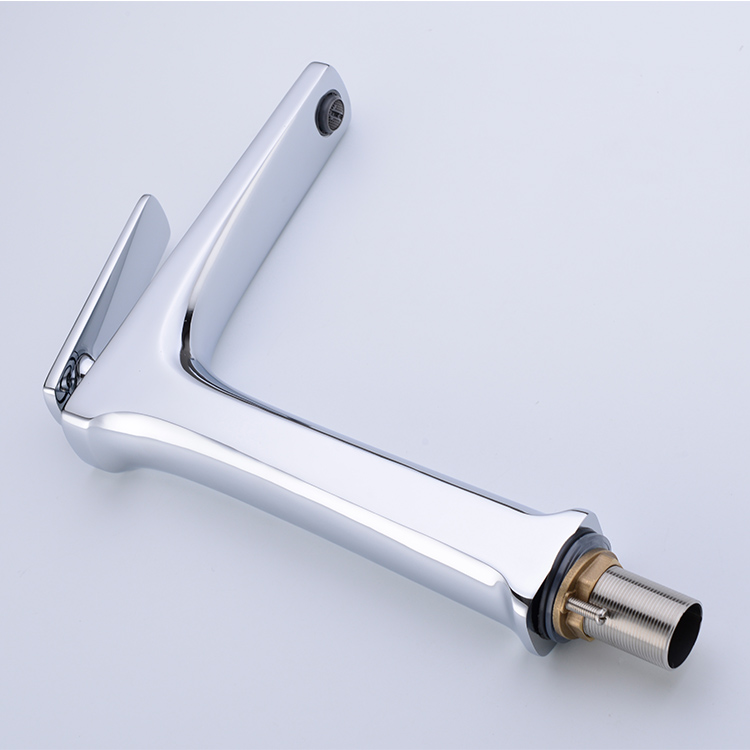 Kaiping Gockel Latón Cromo Agua fría y caliente Grifo monomando para lavabo Grifo mezclador de baño